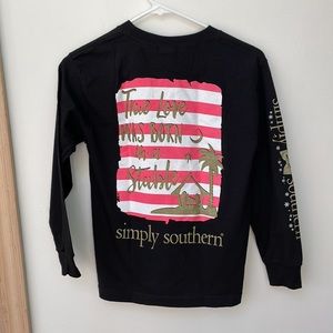 Simply Southern Youth Small shirt Christmas true love